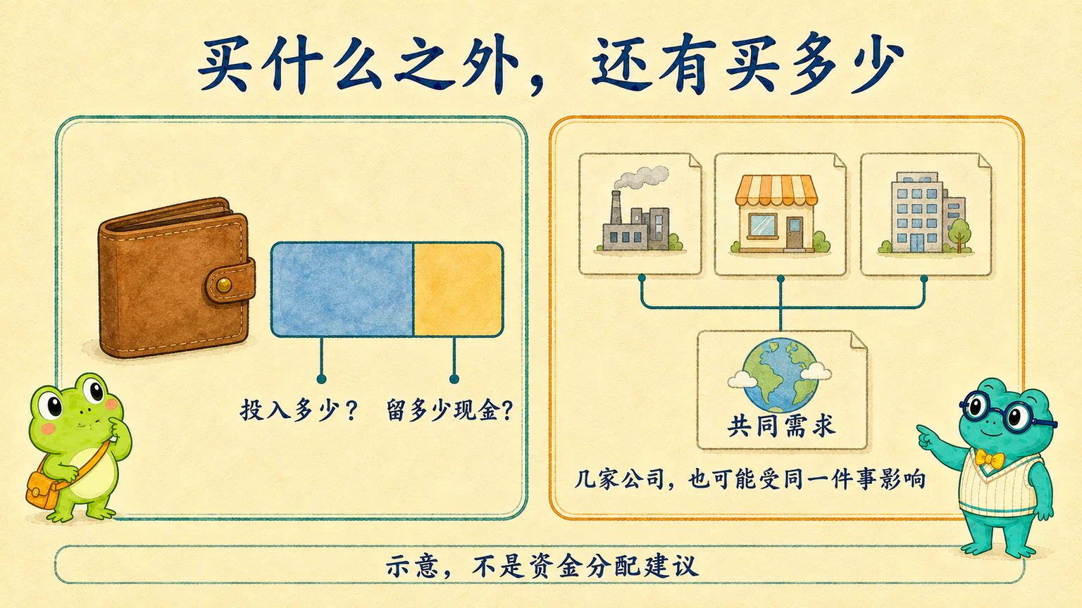 同一个钱包可以有不同的投入与现金安排；几家公司也可能共享同一类需求，分散不能只看公司数量。