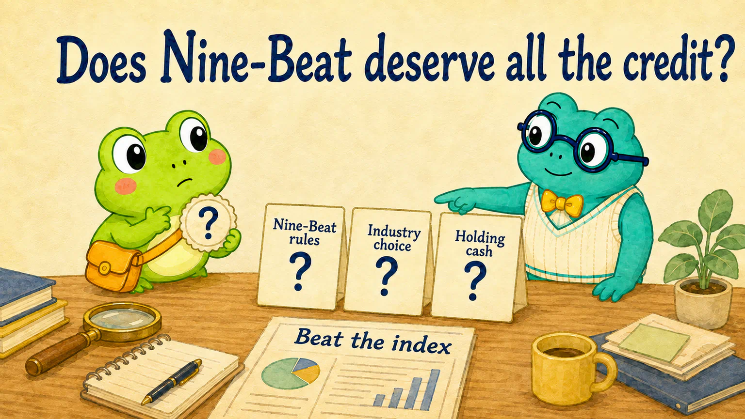 Hoppy is ready to give Nine-Beat a medal, while Dr. Hop points to industry choice and holding cash as other explanations to investigate.